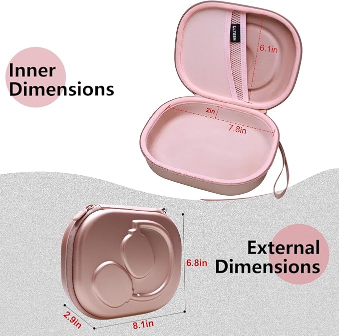 LTGEM Case Compatible with JBL Tune 770NC / 510BT / 720BT / 520BT / 520C / 670NC, for JBL Live 770NC / 670NC / 680NC / 780NC Headphones, Rose Gold
