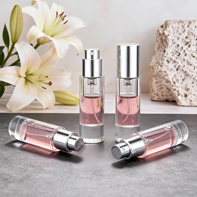 5ml Perfume Travel Refillable Bottle Perfume Atomizer, Travel Size Perfume Bottle,10pcs Glass Bayonet Mount Fragrance Atomizers for Trip, Leak-proof Cologne Sprayer Bottles