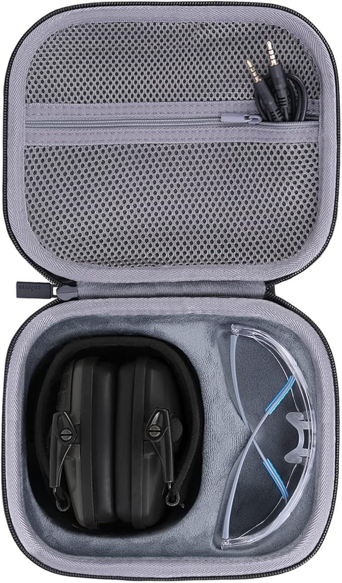co2CREA Hard Case Replacement for Walker's Razor Slim Electronic Muffs Earmuffs