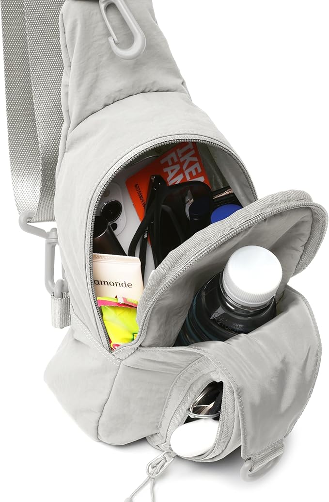 ODODOS Sling Bag with Adjustable Straps Crossbody Chest Bag Lightweight Backpack for Casual Traveling Hiking