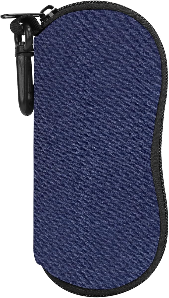MoKo Sunglasses Soft Case Ultra Light Neoprene Zipper Eyeglass Case for Men Women