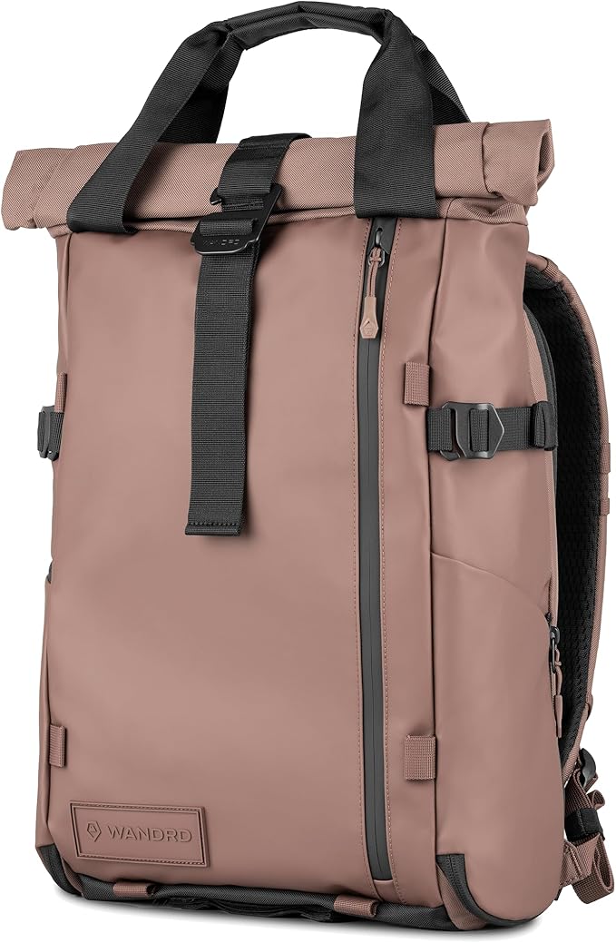 WANDRD PRVKE Rolltop 21L V4 Camera Backpack – Expandable Weatherproof Travel Bag with Laptop Sleeve and Clamshell Opening