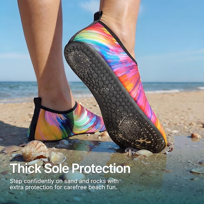 Water Shoes for Women Men Quick-Dry Aqua Socks Swim Beach Outfits Barefoot Yoga Exercise Wear Sport Accessories Pool Camping Must Haves River Hiking Adult Youth Size