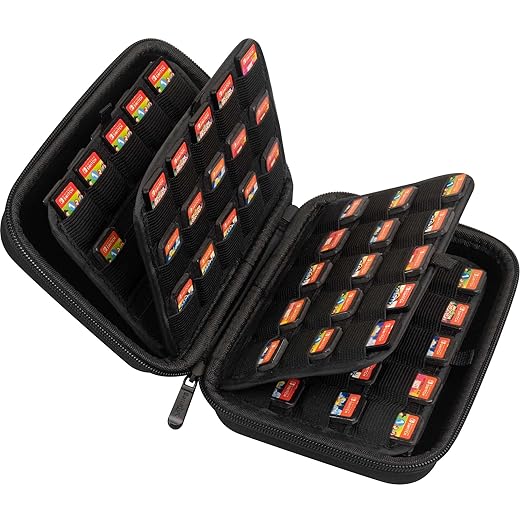 ButterFox 120 Switch Game Case for Nintendo Switch, Switch Game Card Storage Holder or SD Memory Card Case (120 Black)