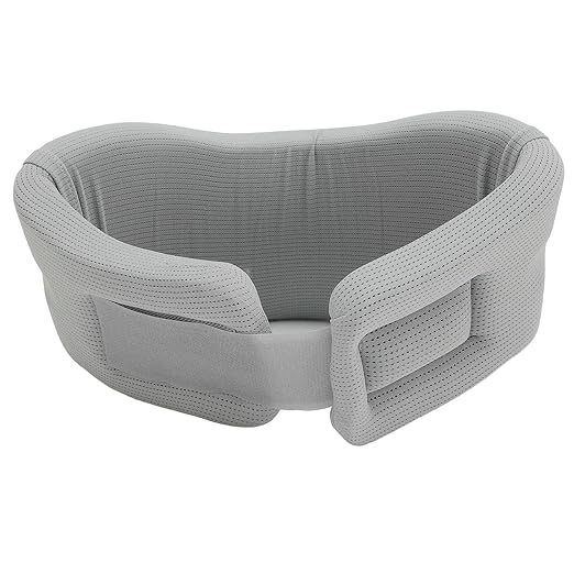 TOPINCN Soft Adjustable Neck Support Collar, Ergonomic V Shape Design Reduce Neck Pressure, Foam Cervical Collar for Sleeping and Correcting Sitting Posture