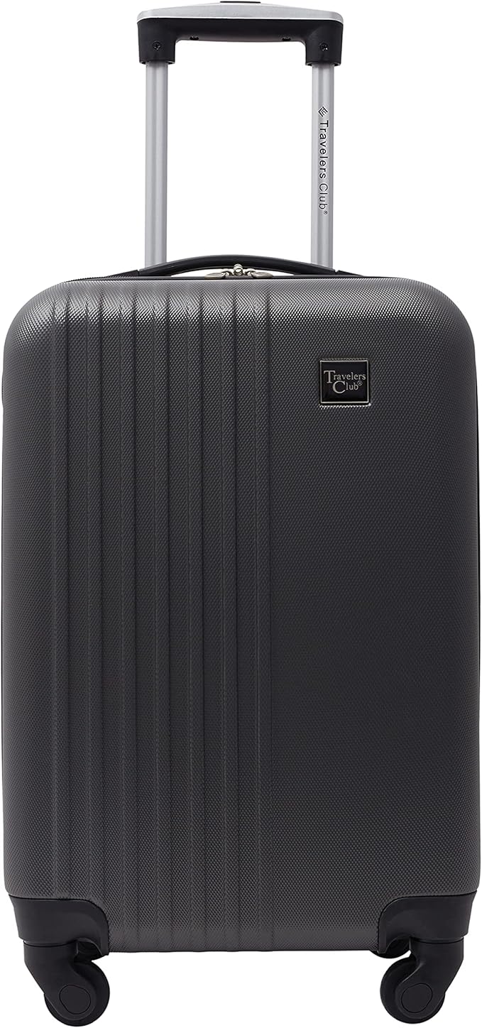 Travelers Club Cosmo Luggage, Charcoal Grey-2 Piece Set (28"/20")