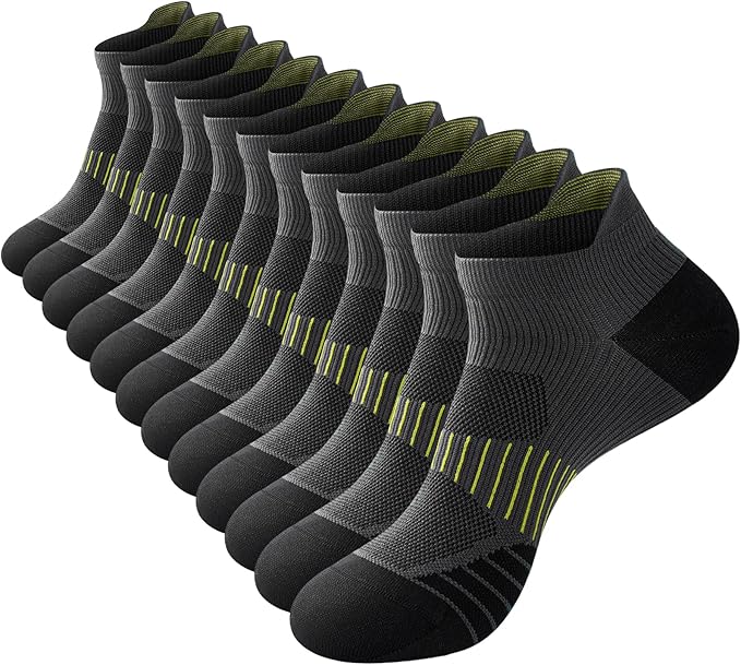 Ankle Compression Socks for Men and Women 6 Pairs, Low Cut Breathable Seamless short Running Socks with Arch Support