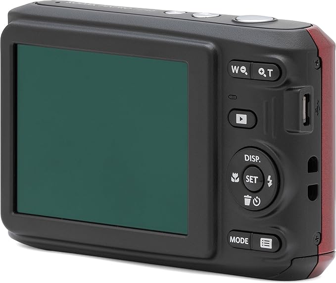 Kodak PIXPRO FZ45 16MP Digital Camera 4X Optical Zoom 27mm Wide Angle 1080P Full HD Video 2.7" LCD Camera (Red) + 64GB Card and Reader + Case + Memory Wallet + Tripod + Cleaning Bundle