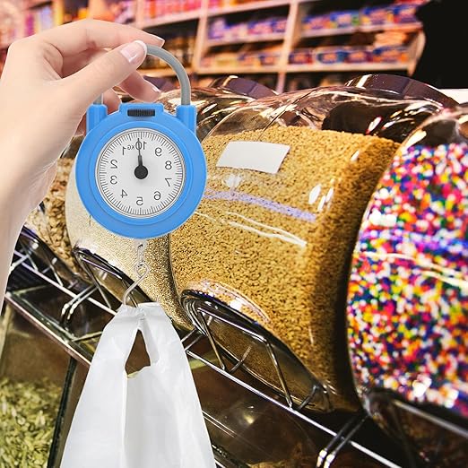 LIFKOME Mini Portable Digital Hanging Scale with Hook, High Accuracy Electronic Handheld Fish and Luggage Weight Scale for Travel and Home Use, Blue