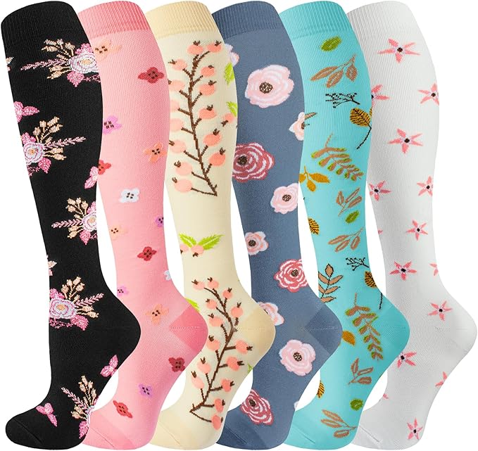 bropite Compression Socks for Women & Men Circulation-Support Knee High Socks 20-30 mmhg-Best for Running,Medical,Nurse,Travel