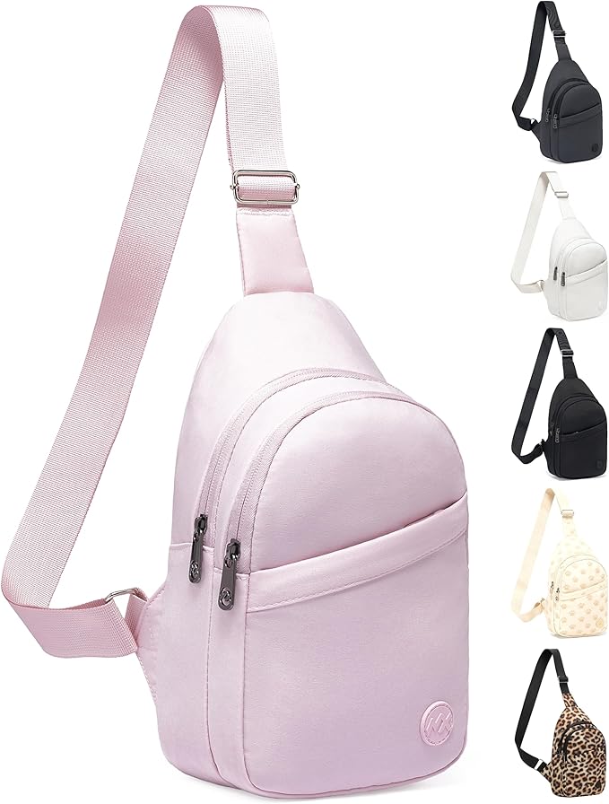 MAXTOP Sling Bag for Women Lightweight Crossbody Bags Fanny Packs Travel Essenstials Pink