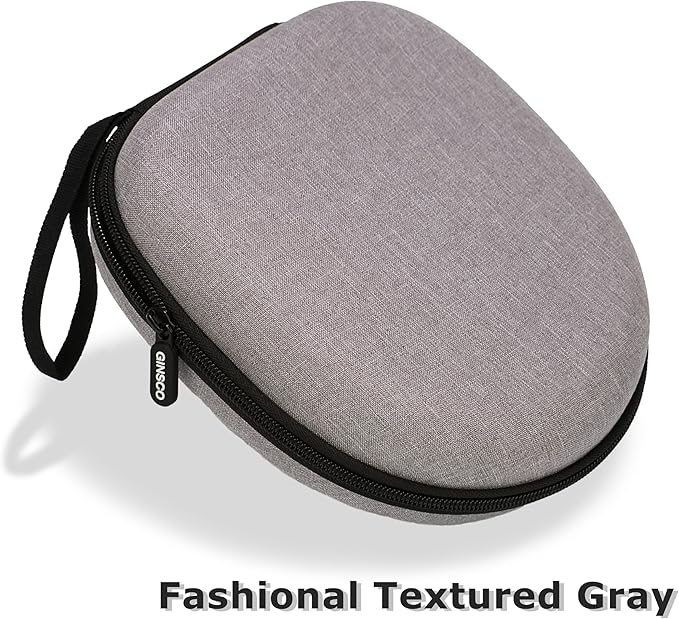 Ginsco Universal Headphone Case Compatible with JBL Tune 510BT 720BT, Sony WH-CH 720N/WH-CH520, with Sony/JBL/Soundcore Q20i Q30/BERIBES/TOZO/KVIDIO etc Wireless Headphones Gray