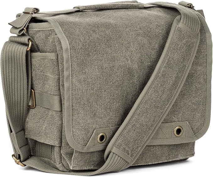 Think Tank Retrospective 10 V2.0 Canvas Shoulder Bag for Mirrorless or Standard DSLR Cameras and Photo Accessories - Pinestone - Large