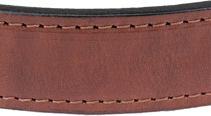 Hidden Money Pocket Travel Leather Belt (Size 42, Brown)