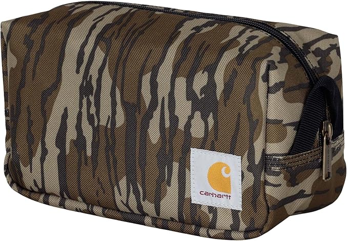 Carhartt Durable Travel Kit, Organize Essentials W/the Water Resistance Toiletry Bag, Mossy Oak Bottomlands