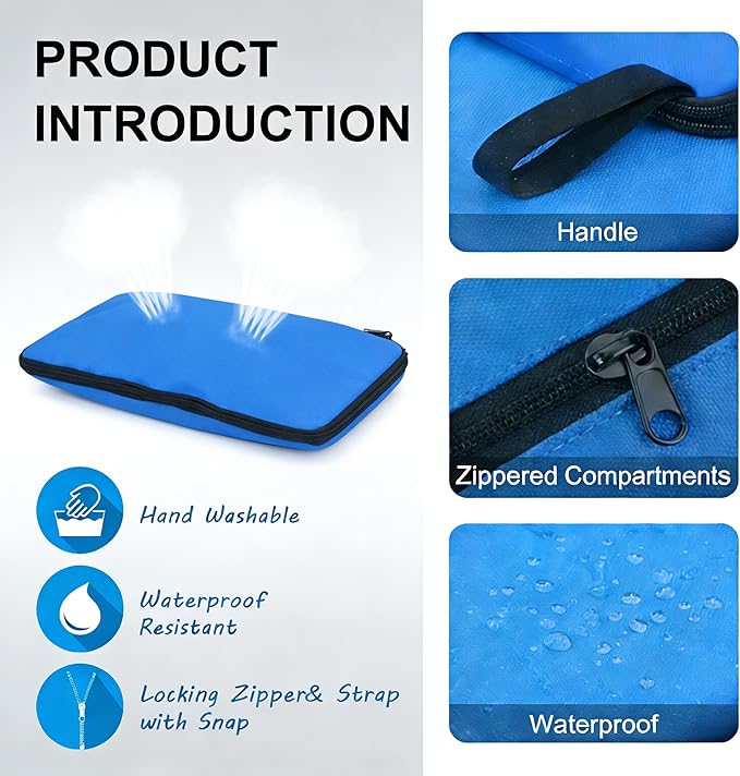 Waterproof Wet Dry Bag, Reusable Zipper Swim Bag, Wet Dry Separation Storage Bag for Baby Cloth Diaper, Swimsuit, Yoga Gym Clothes, Travel Beach Pool Daycare