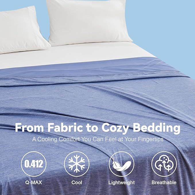 Ailemei Direct Cooling Blanket Twin Size for Couch, Double-Sided Summer Cooling Blankets for Hot Sleepers, Lightweight Ice Cool Blanket to Relieve HotFlashes, Breathable Bed Cold Blankets for Sleeping