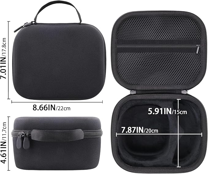 Storage Case Compatible with Walkers Razor Slim/Howard Leight Honeywell Impact Sport Electronic Ear Protection Muffs