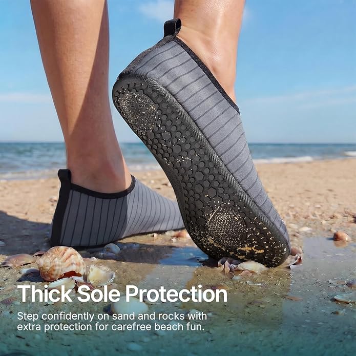 Water Shoes for Women Men Quick-Dry Aqua Socks Swim Beach Outfits Barefoot Yoga Exercise Wear Sport Accessories Pool Camping Must Haves River Hiking Adult Youth Size