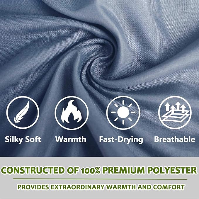 Frelaxy Sleeping Bag Liner, XL Travel Sheet & Camping Sheet for Backpacking, Hotel, Hostels & Traveling, Comfy & Easy Care, 4 Seasons Warm Cold Weather