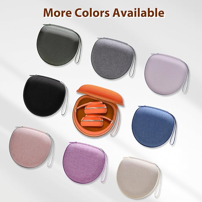 Headphone Headset Case for BERIBES/Skullcandy/Yoto/Beats/JBL/JLab/TOZO//Picun/KVIDIO Noise Cancelling Over-Ear Foldable Headphone (Orange)