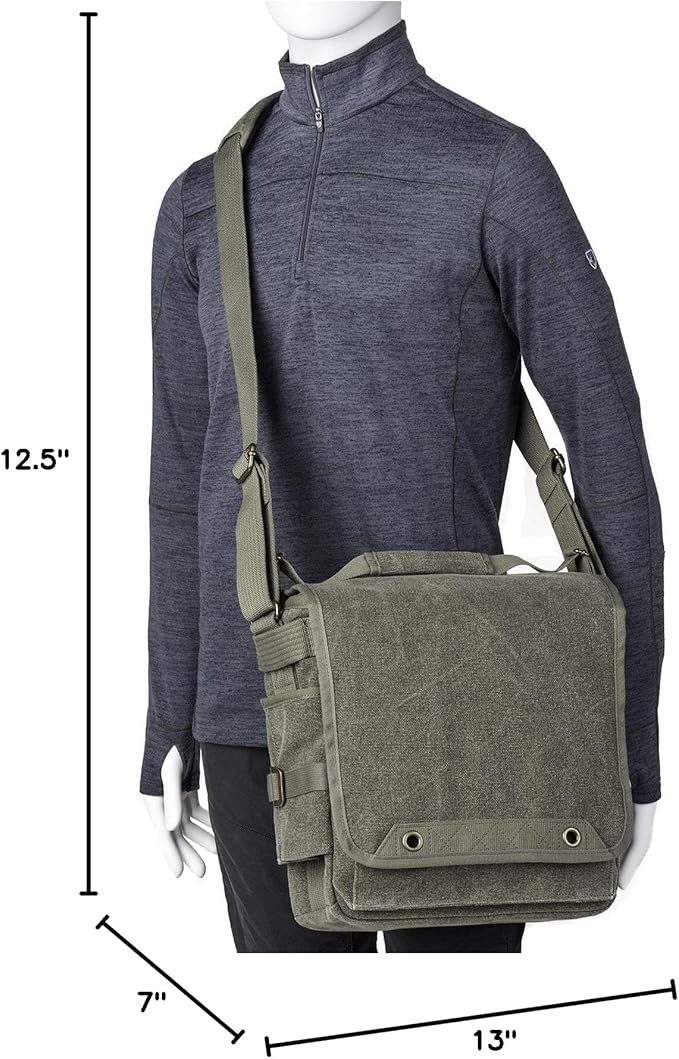Think Tank Retrospective 20 V2.0 Canvas Shoulder Bag for Mirrorless or Standard DSLR Cameras and Photo Accessories - Pinestone - X-Large