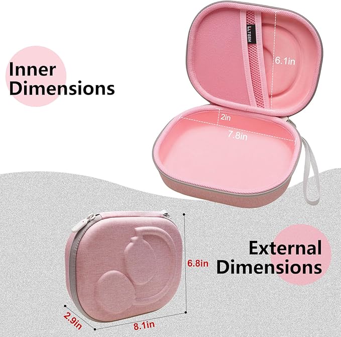 LTGEM Case Compatible with JBL Tune 510BT / Junior 320BT / Junior 320 / 770NC / 720BT / 520BT / 520C / 670NC, for JBL Live 770NC / 670NC / 680NC / 780NC Headphones, Pink