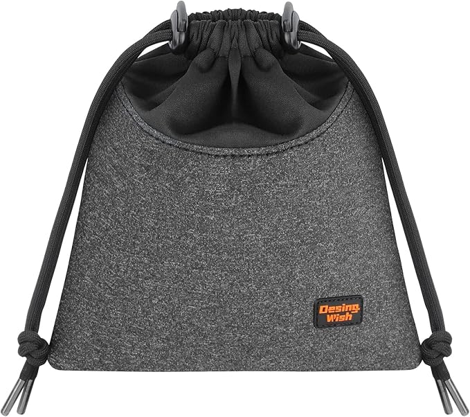 Lightweight Headphone Storage Bag, Portable Headset Carrying Pouch Headphone Case Bag Soft Travel Pouch for Over-Ear Headphones/Gaming Headsets/Neckband Earbuds (Small Grey)