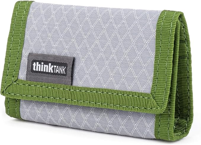 Think Tank Secure Pixel Pocket Rocket Mini Folding Wallet for 4 CFast or 4 CF Express Type B Memory Cards (Highland Green)