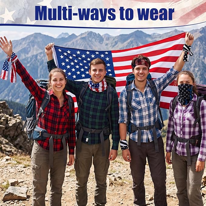 Tarpop 12/30 Pcs Neck Gaiters Scarf Elastic Wrap Headband Sweat Absorbing Bandana for Women Men Sports Yoga Running