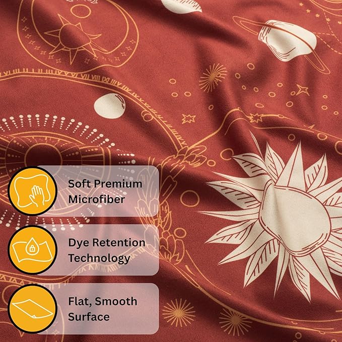 Travel Towel – Packable, Lightweight, Quick-Dry, Fade Resistant, Sand-Repellent – Soft Microfiber Towel for Travel, Backpacking, Beach, Pool, Outdoors – Double-Sided Print – 60” x 30”