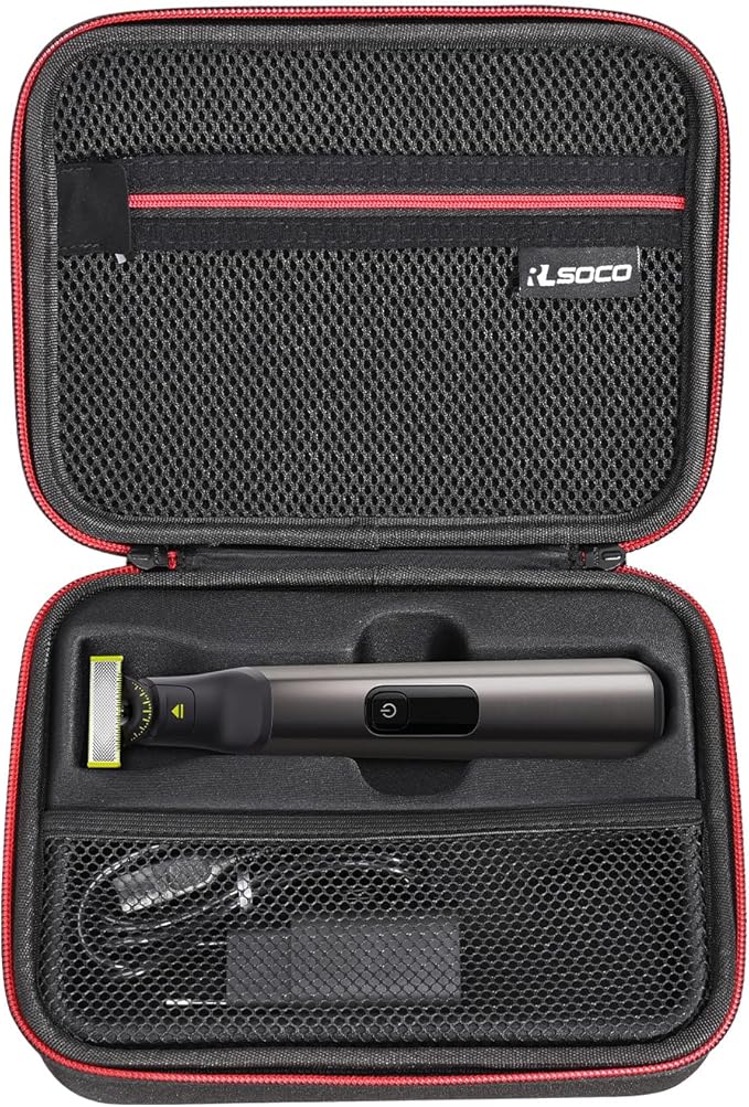 RLSOCO Carrying Case for Philips Norelco OneBlade 360 Pro Face + Body, Hybrid Electric Beard Trimmer. Fits for Philips QP6552/90,QP6542/70,QP6530/70,QP6531/70 and More (Case Only)
