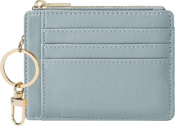 Sodsay Card Case Slim Front Pocket Wallet for Women Credit Card Holder with Keychain | Slim, Credit Card Holder, Front Pocket, with Keychain | Slim