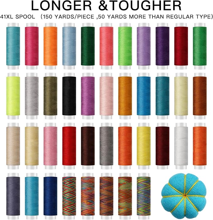 Marcoon Large Sewing Kit, 200 Premium Sewing Supplies, 41 XL Thread Spools, Suitable for Traveller, Adults,Beginner, Emergency, DIY and Home