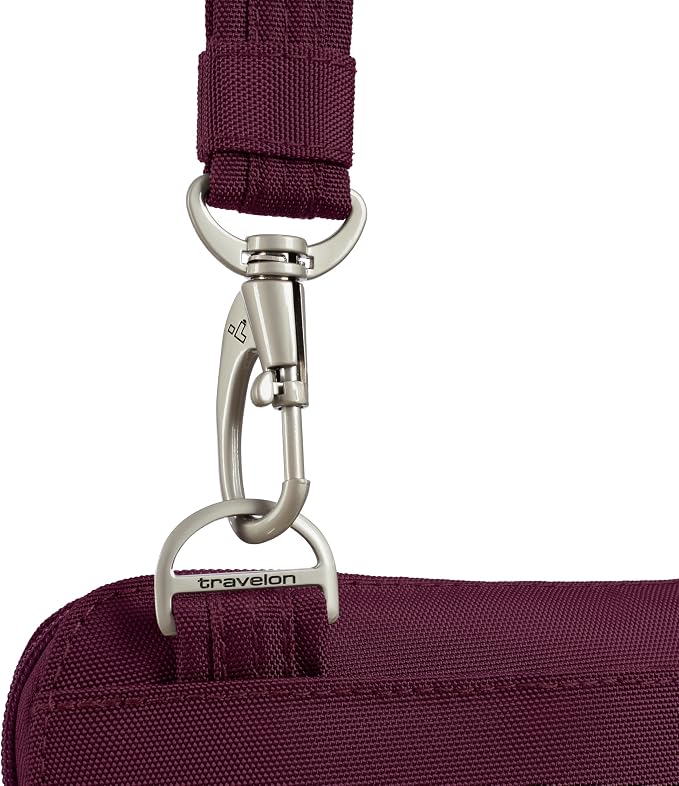 Travelon Anti-theft Classic Slim Double Zip Crossbody