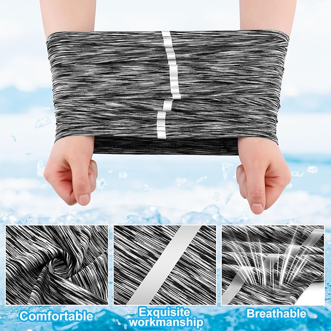 SATINIOR 4 Pcs Neck Gaiter Face Mask for Men Reflective Face Cover Scarf Summer UV Sun Protection Balaclava Bandana for Work
