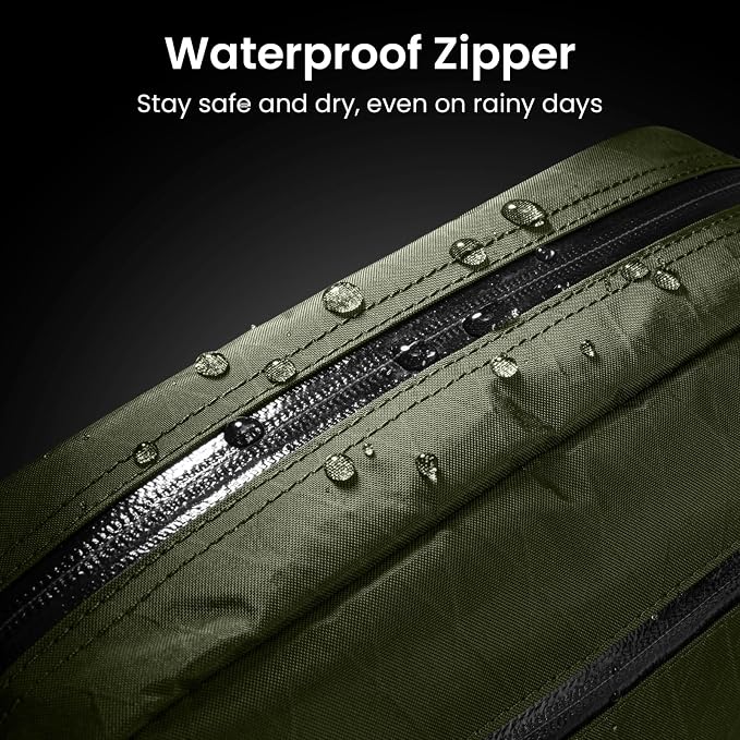 tomtoc 1.5L X-Pac Sling Bag with RFID Blocking, Crossbody Bag Minimalist Chest Shoulder Pack for Men/Women, Water-resistant Lightweight Casual Funny Pack for Travel, Daily Commute