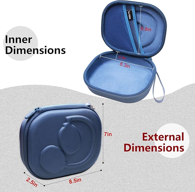 LTGEM Case Compatible with JBL Tune 770NC / 510BT / 720BT / 520BT / 520C / 670NC, for JBL Live 770NC / 670NC / 680NC / 780NC Headphones, Blue