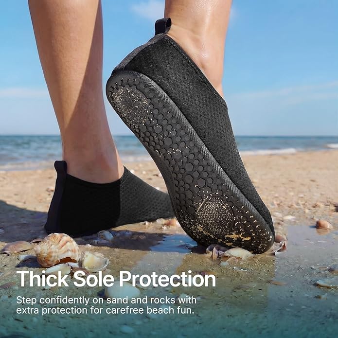 Water Shoes for Women Men Quick-Dry Aqua Socks Swim Beach Outfits Barefoot Yoga Exercise Wear Sport Accessories Pool Camping Must Haves River Hiking Adult Youth Size