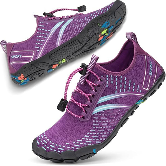 ATHMILE Hiking Barefoot Water Shoes for Women Men Beach Swim Aqua Pool River Quick Dry Athletic Wide Toe Outdoor Sport Kayaking Boating Rock Climbing Yoga Lake