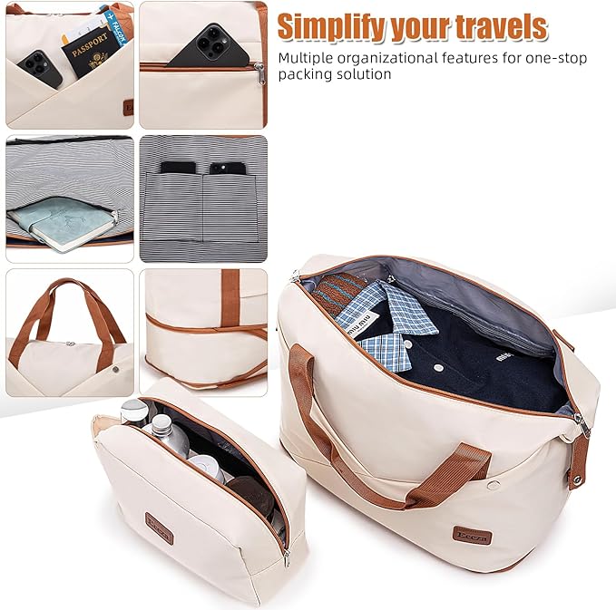 Luggage Sets 6 Piece Suitcases with Wheels,ABS Hard Case Suitcases with Spinner Wheels,Durable Travel Luggage(Beige, 6 Piece Set(16"/20"/24"/28))
