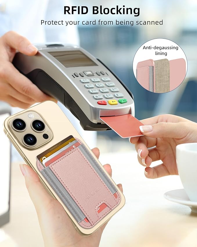 HiWe for MagSafe Wallet: 7-Card Holder, RFID Blocking, Strong Magnet for iPhone 12-17 Series, Slim, 1 Slot