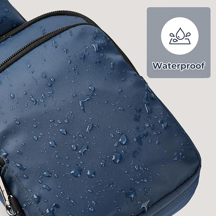 BROADREAM Sling Bag, Crossbody Bag with Anti-Theft Lock Zipper, RFID Blocking & Water Resistant for Travel Work Sport