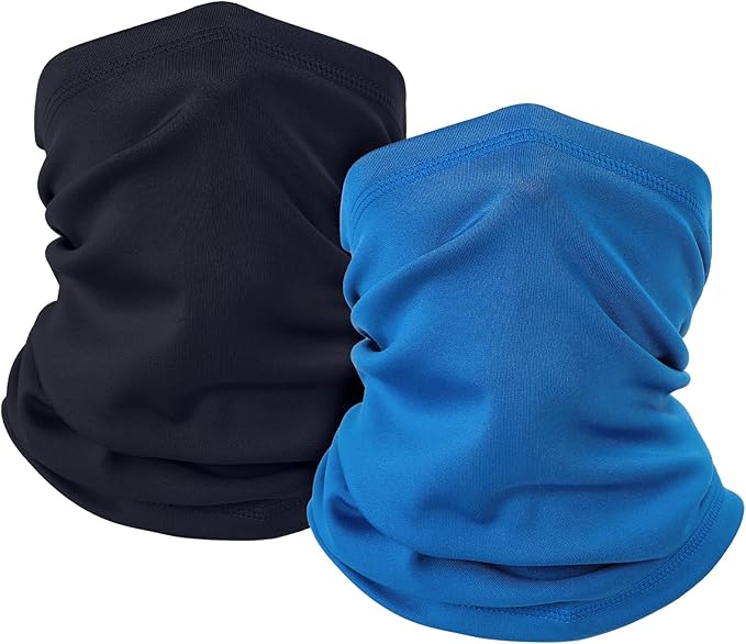 LUOLIIL VOE 2 Pack Winter Neck Gaiter Warmer for Men&Women,Windproof Face Cover Fleece Face Mask Scarf for Cold Weather Sport
