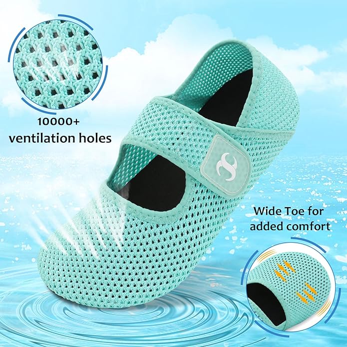 Water Shoes for Women Men Barefoot Beach Swim Aqua Socks Summer Wide Slides Sandals Quick Dry Pool River Sea Sock Shoes
