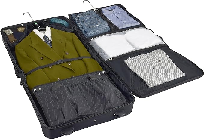 London Fog Buckingham 44 Wheeled Garment Bag, Black