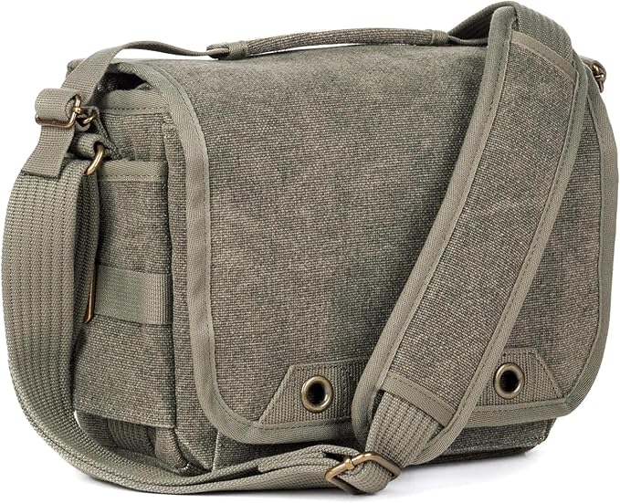 Think Tank Retrospective 5 V2.0 Canvas Shoulder Bag for Mirrorless or Standard DSLR Cameras and Photo Accessories - Pinestone - Small