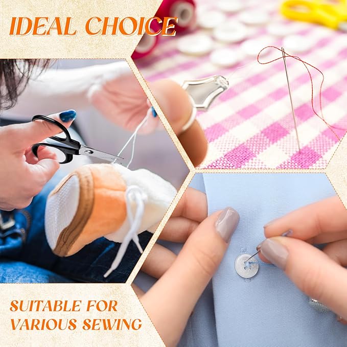 Knitgrip 25 Boxes Mini Travel Sewing Kit Quick Fix Sewing Kits Bulk Basic Portable Pre Threaded Needle Emergency Repair Tool for Adults DIY Handcraft Gifts Beginner Traveler Home Hotel (Orange)