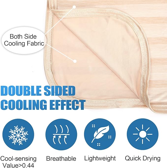 Ailemei Direct Cooling Blanket for Hot Sleepers, Double Sided Cold Effect, King Size Lightweight Breathable Summer Blankets for Bed, Transfer Heat to Keep Body Cool for Night Sweats,108"x90"