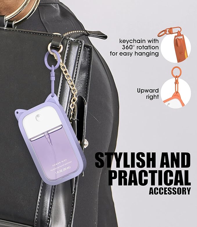 Sonnorel Silicone Case Compatible with Touchland Hand Sanitizer Spray (Fit for 1 FL OZ/30 mL Ver)